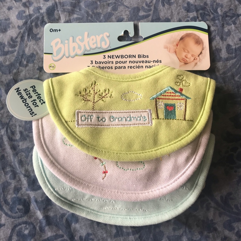 Bibsters Newborn Bibs 3 Pack